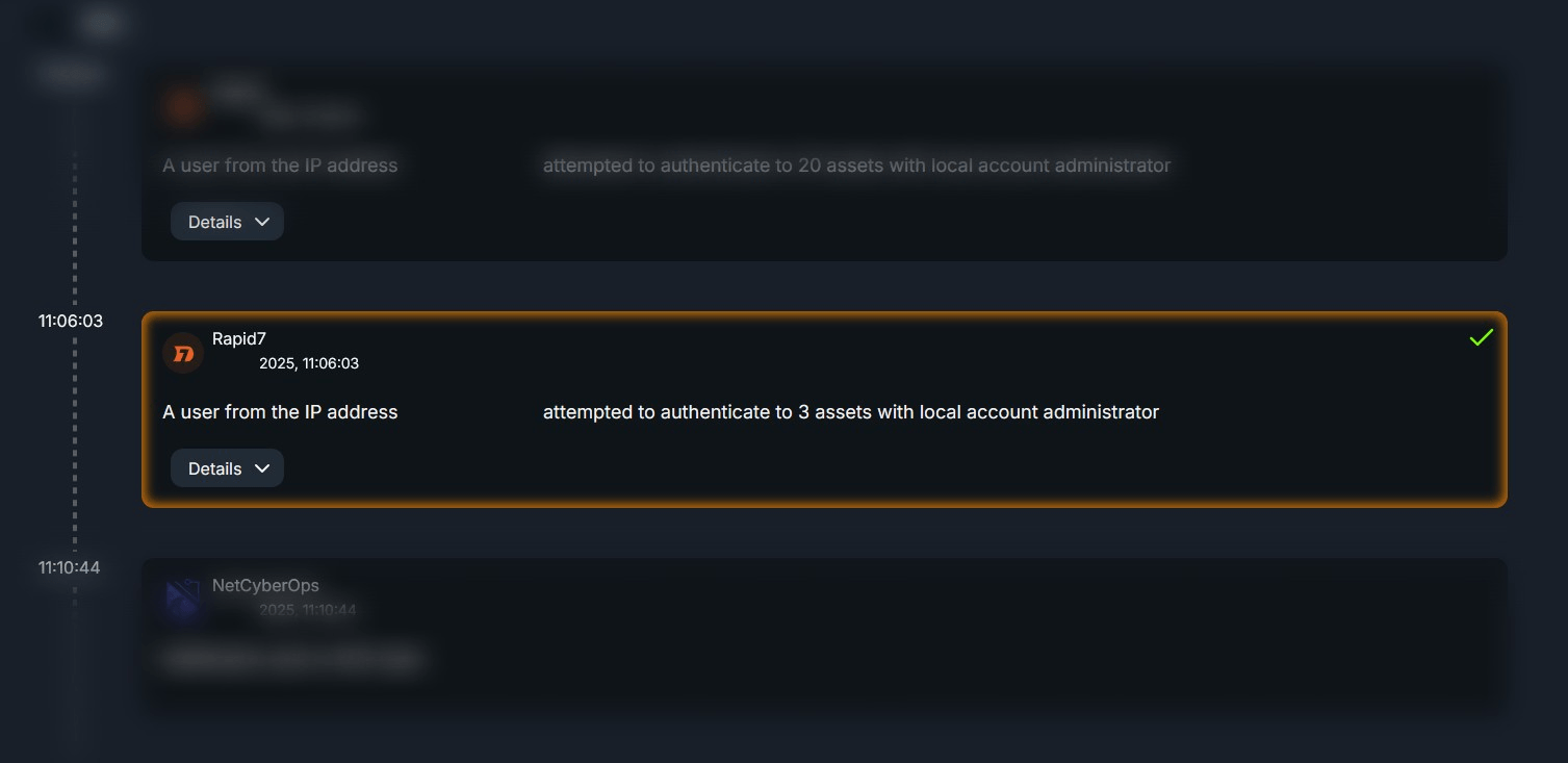 SonicWall firewall authentication logs identifying the vendor account using an email address as username